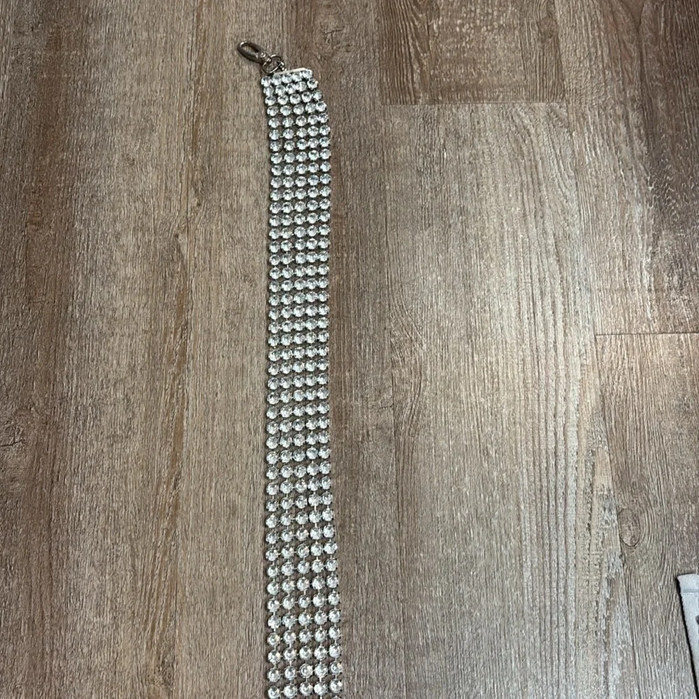 Rhinestone Belt. Approx 45” total length. Adjustable. - Picture 8 of 8
